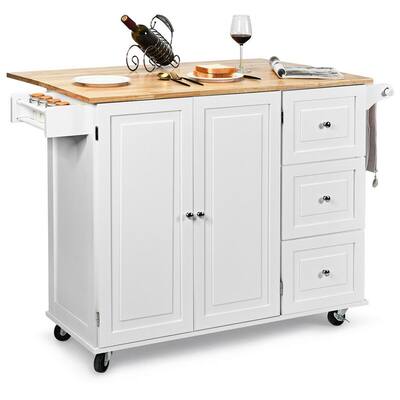 kitchen carts utility tables the home depot two tone cabinets and island