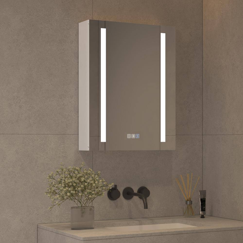 OLUMAT 20 in. W x 26 in. H Rectangular LED AntiFog Medicine