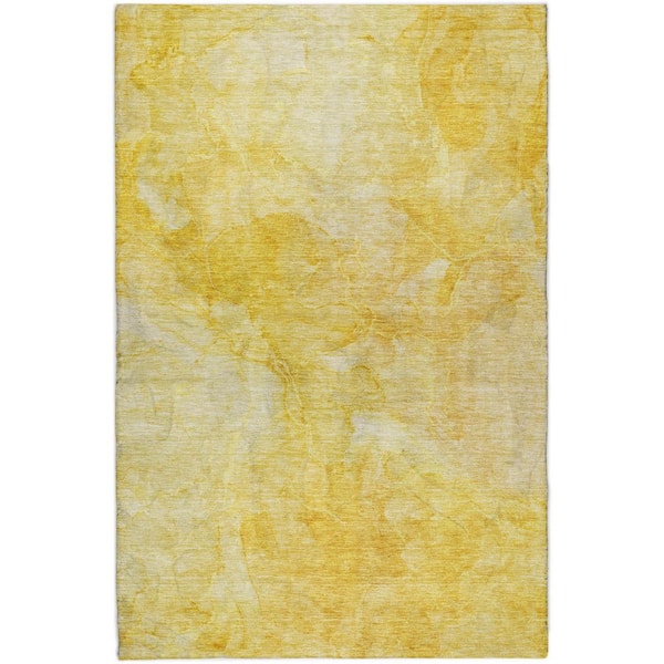 Dream Shag Premium Machine Washable Abstract ADS688 Teal 8 ft. x 8 ft. Round Rug