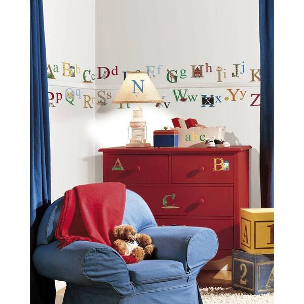 RoomMates 5 in. x 11.5 in. Alphabet Peel and Stick Wall Decal