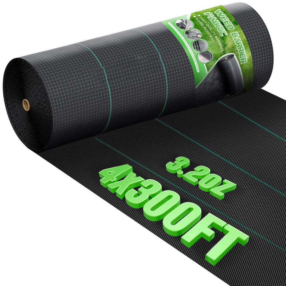 4ft W x 300ft L Heavy Duty Woven Landscape Fabric Outdoor Weed Barrier Erosion Control Ground Cover Mat 1 Roll price history on PriceWatchPro