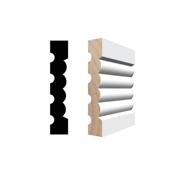 RMC M15 11/16 in. D x 3 1/2 in. W x 102in. L Primed Finger-Joined Pine Casing 3-pcs 24.75 Ft Total