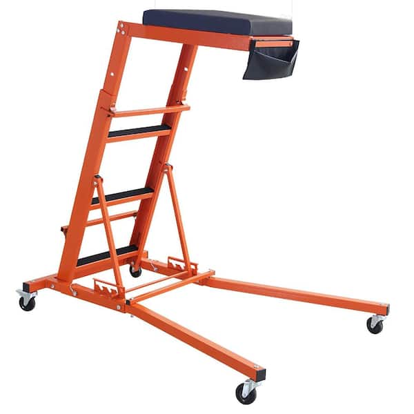Heavy Duty 48"-66" Height 440 lbs Topside Engine Creeper with 4 Swivel Casters for Garage, Workshop, Auto Repair