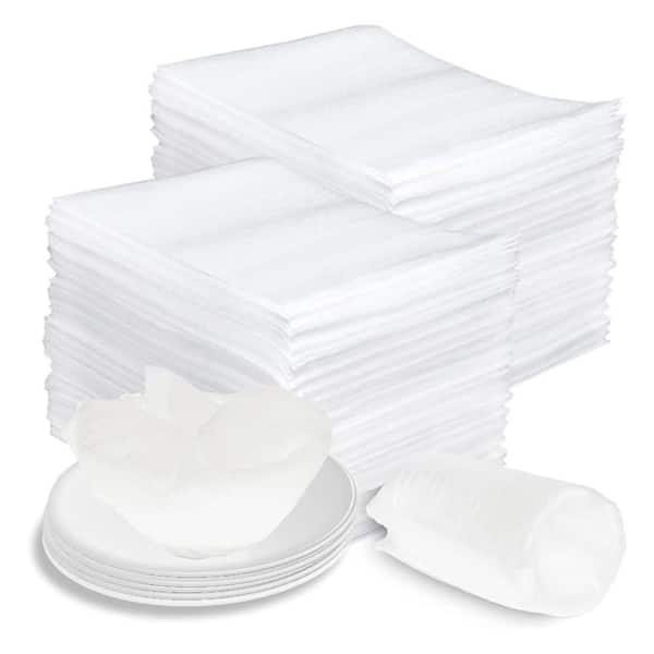 8 x 10 Cushion Foam Pouches 100 Pack for Dishes Glasses Plates Moving Supplies Shockproof Waterproof