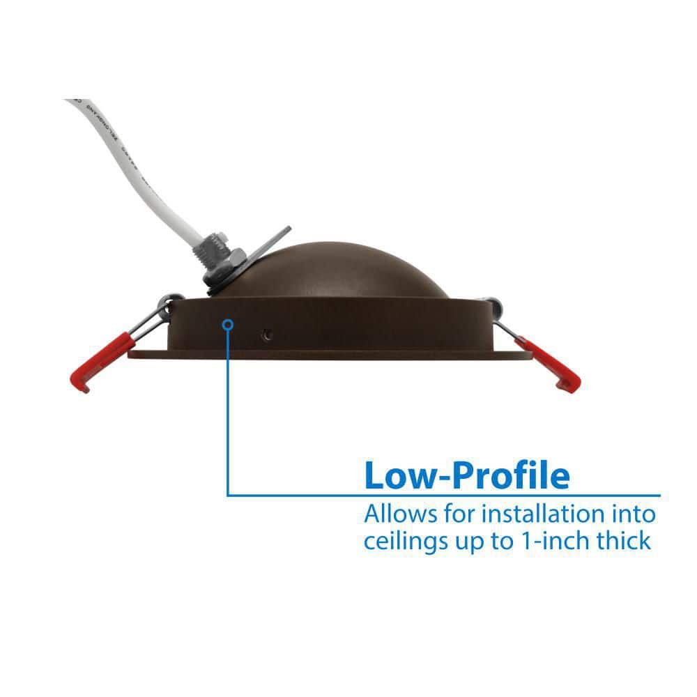 4-Inch Oil-Rubbed Bronze Adjustable LED Recessed Downlight