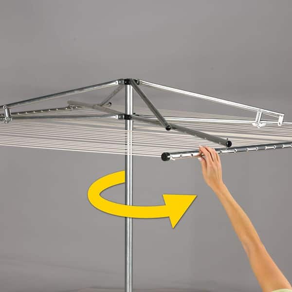 Details about   Parallel Dryer Drying Space Pivot Pre-Strung Folds Steel 2-Piece Pole 182 ft. 