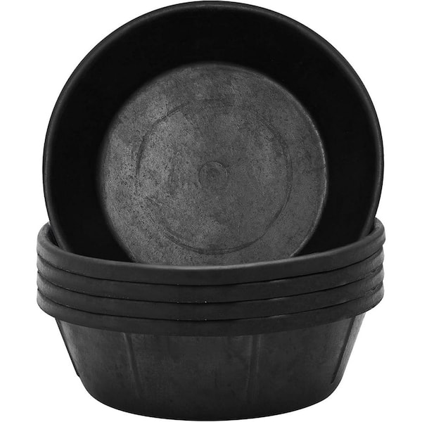 KIWDZFU Rubber Livestock Feed Pan Durable Animal Feeding Solution 5-Piece