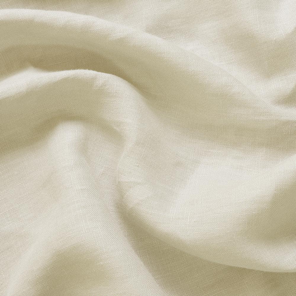 Ancient Ivory French Linen 120" Room-Darkening Curtain Panel