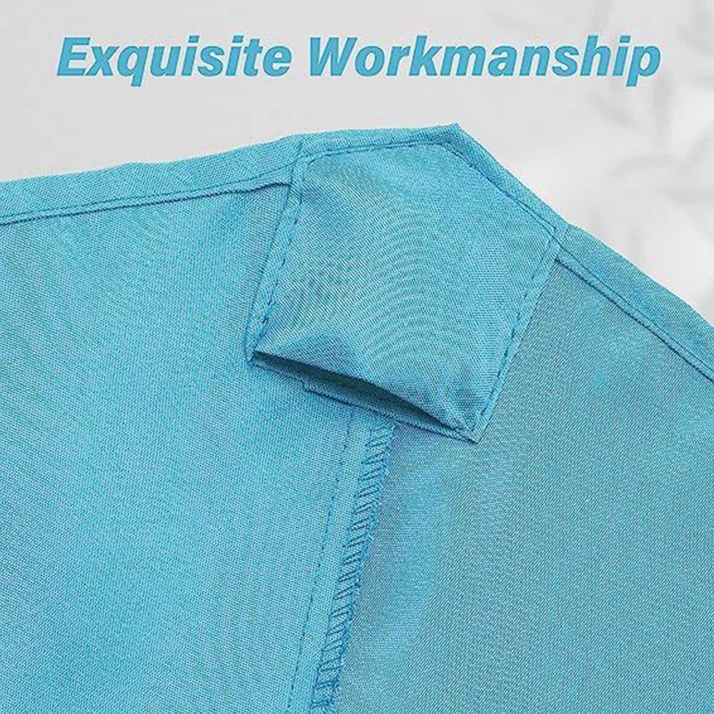 Turquoise Round Polyester 9ft Patio Umbrella Replacement Canopy