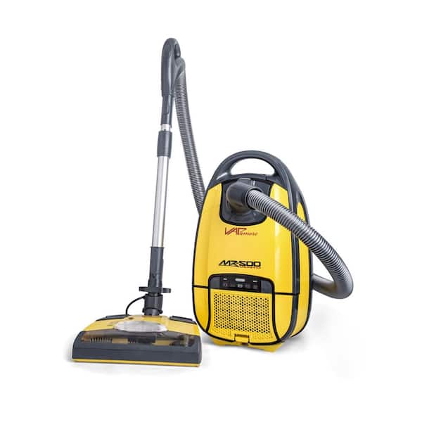 Vapamore Vento Bagged Corded HEPA Filter Multisurface Cleaning Canister Vacuum - Yellow