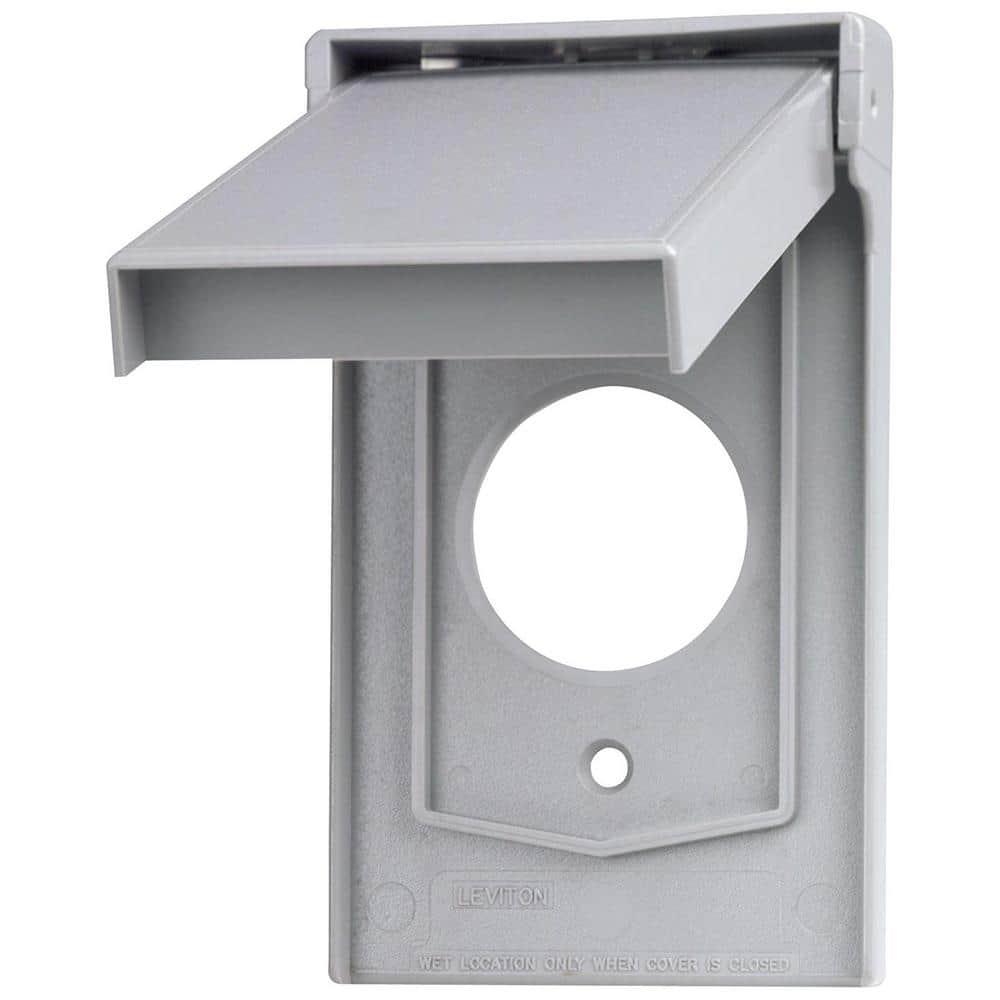 UPC 078477200599 product image for 1-Gang Weather Resistant Single Receptacle Device Mount Wallplate with Vertical  | upcitemdb.com