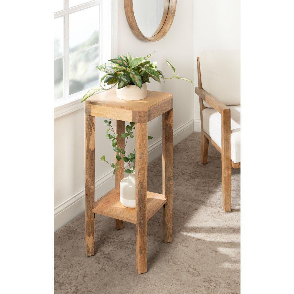 Talcott 12.00 in. Natural Square Solid Wood End Table - thumbnail 9