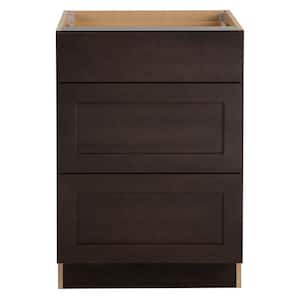 Hampton Bay Edson Shaker Assembled 15x34.5x24.5 in. Base Cabinet with ...