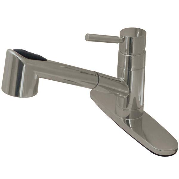 Kingston Brass Wilshire SingleHandle Deck Mount Gooseneck Pull Out
