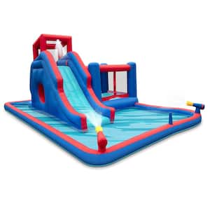 Inflatable Water Slide, Blow up Pool and Bounce House for Backyard