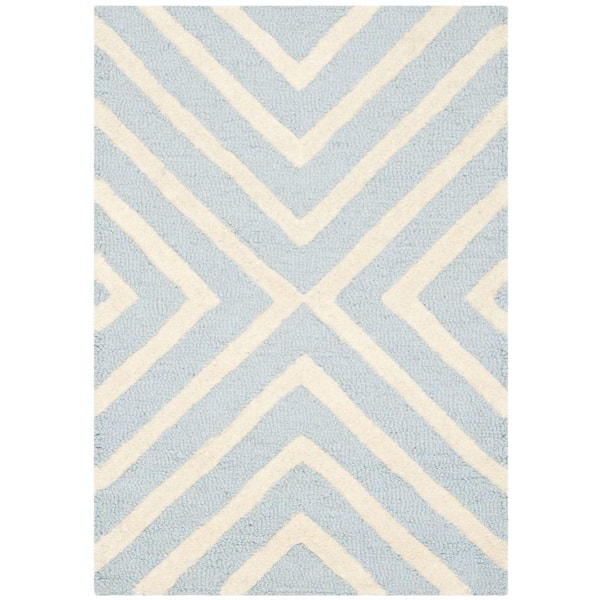 SAFAVIEH Cambridge Light Blue/Ivory 2 ft. x 3 ft. Area Rug