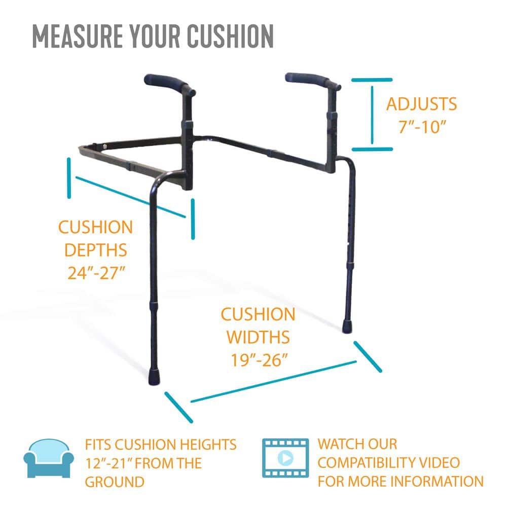 Black Adjustable Universal Stand Assist for Couches and Chairs