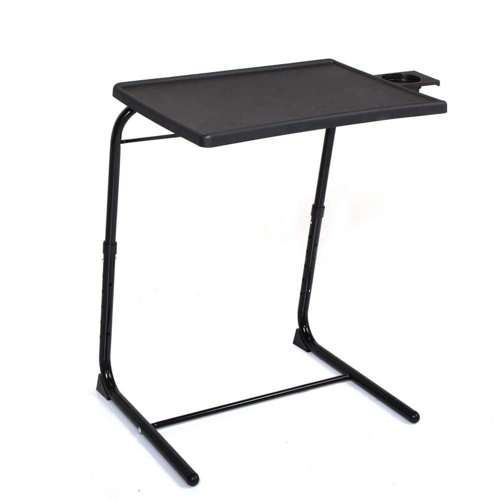 Sunocity Adjustable TV Tray Table with Cup Holder; Folding TV Dinner ...