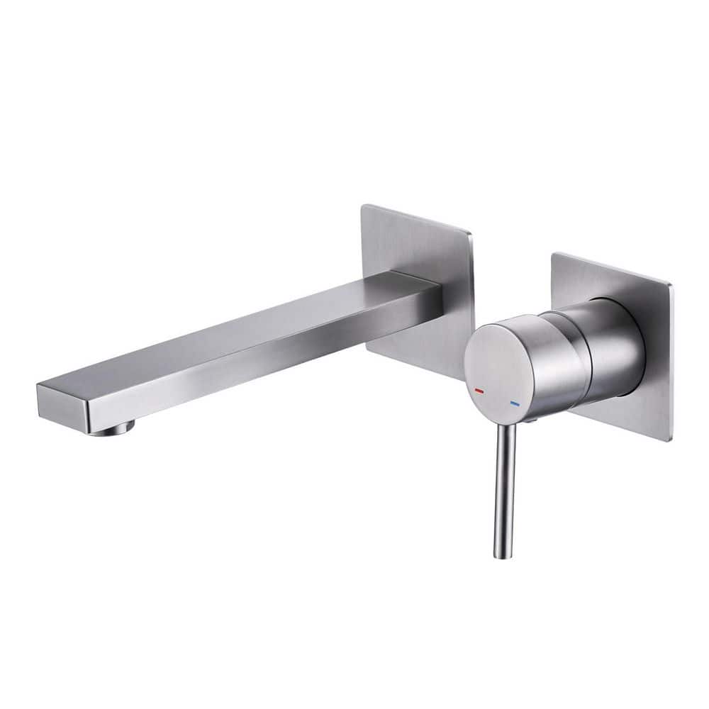Single Handle Wall Mounted Bathroom Faucet in Brushed Nickel price history on PriceWatchPro