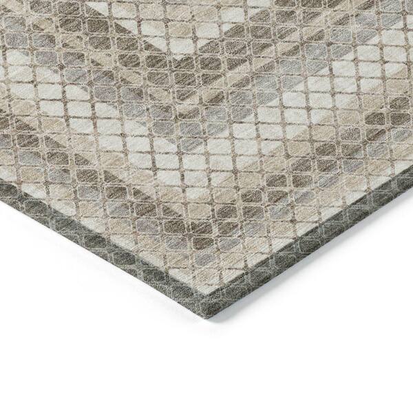 Chantille Machine Washable Indoor/Outdoor Abstract ACN2011 Taupe 3 ft. x 4 ft. Area Rug