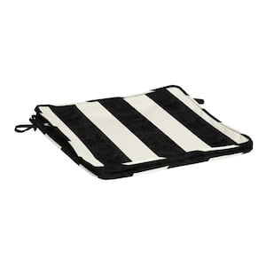 ProFoam 20 in. x 20 in. Outdoor Dining Seat Cushion Cover, Onyx Black Cabana