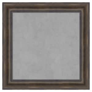 Rustic Pine Brown 25 in. x 25 in. Framed Magnetic Board