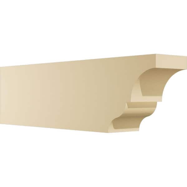 Ekena Millwork 6 in. W x 10 in. H x 36 in. L Standard Asheboro Signature Polyurethane Outlooker, Primed Tan
