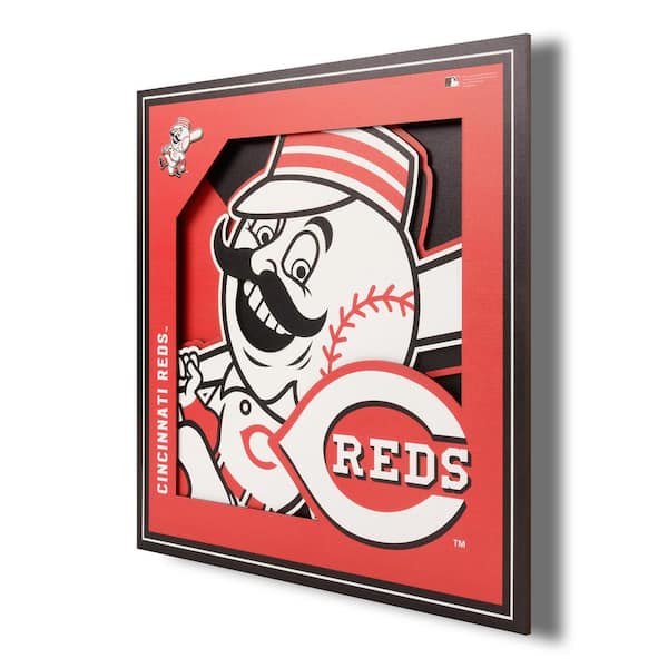 MLB Cincinnati Reds 3D Logo Series Wall Art - 12x12 2507101 - The Home Depot