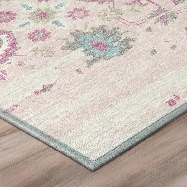 Chantille Machine Washable Indoor/Outdoor Abstract ACN2990 Pink 2 ft. x 3 ft. Accent Rug