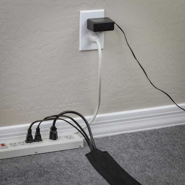 Commercial Electric 5 ft. PVC Floor Cord Protector in Ivory A91-5V