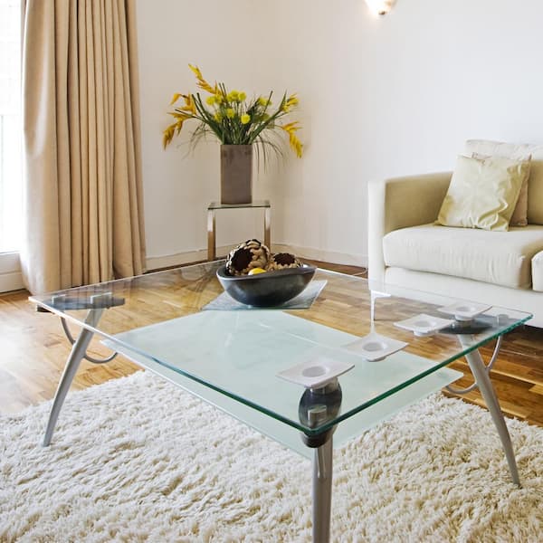 Fab Glass and Mirror 30 in. x 60 in. Clear Rectangle Glass Table Top 1 4 in. Thick Flat Edge Polished Tempered Eased Corners 30x60RECT6THFLT The Home Depot