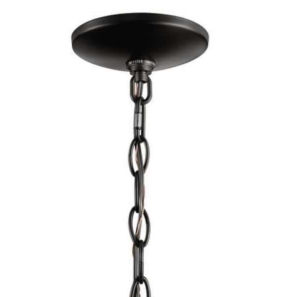 Hampton Bay retailer Stratton 8-Light Black Wide Island Chandelier