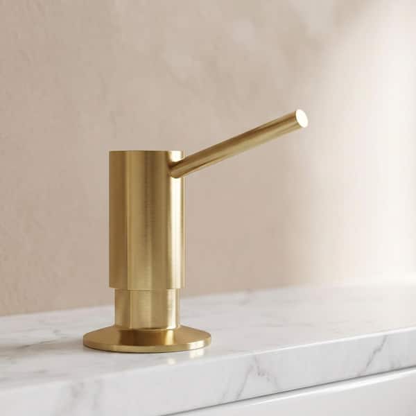 10 oz. Braddock Kitchen Soap Dispenser in Matte Brushed Gold