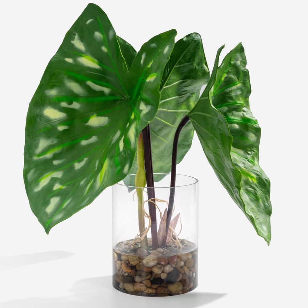 Afoxsos 13 in. Artificial Green Indoor/Outdoor Tropical Plant with