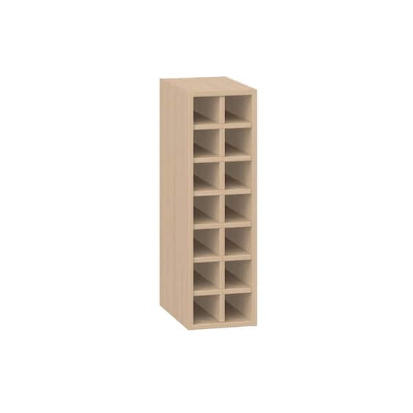 Timberline Mojavi Oak Assembled Wall Wine Rack Kitchen Cabinet (9 in. W x 30 in. H x 14 in. D)