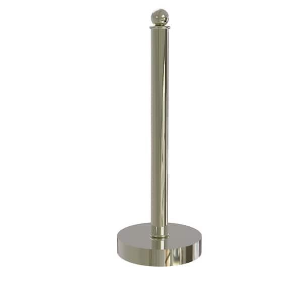 Allied Brass Contemporary Counter Top Kitchen Paper Towel Holder in Polished Nickel
