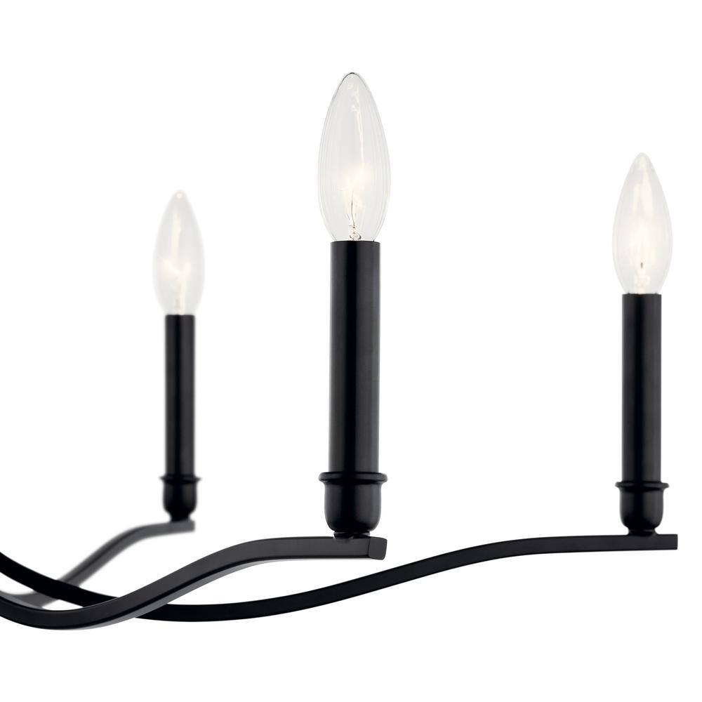 Malene Black 6-Light Taper Candle Style Chandelier