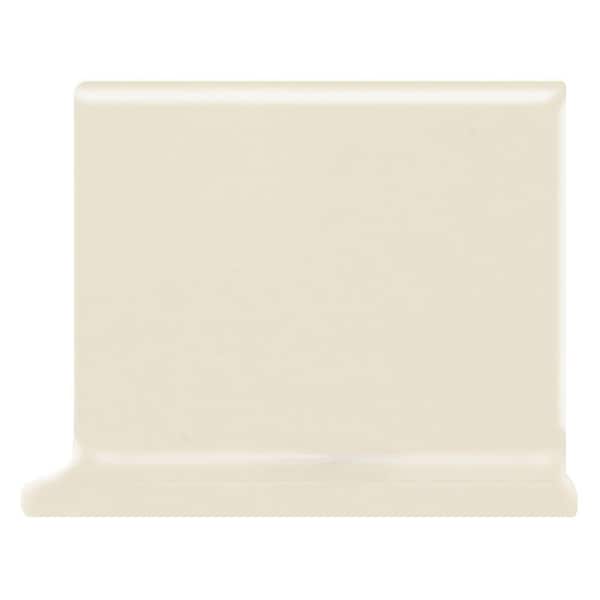 Daltile Semi-Gloss Almond 4 in. x 4 in. Ceramic Right Corner Cove Trim Wall Tile (0.125 sq. ft. / piece)