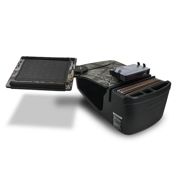 AutoExec Reach Desk Front Seat Realtree Edge Camouflage with Power Inverter and Printer Stand