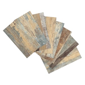 Subway Collection Rustic Wood 3 in. x 6 in. PVC Peel and Stick Tile (12.5 sq. ft./100-Sheets)