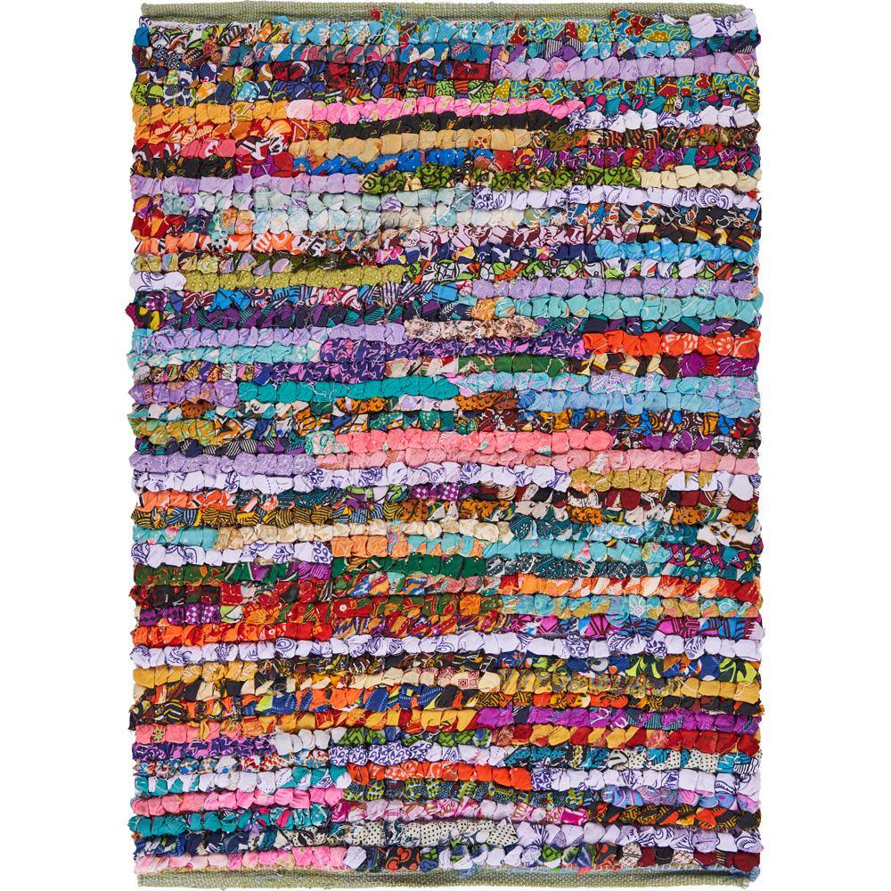 LR Home Ox Bay Explosion of Colors 3 ft. x 5 ft. Abstract Organic Jute Area  Rug NATUR04010MLT3050 - The Home Depot