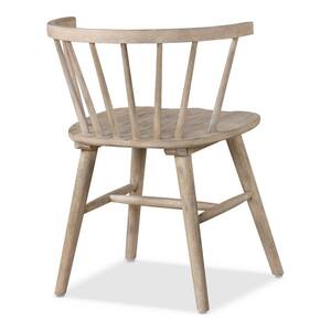 Veneten Natural Wood Dining Chairs Set of 2