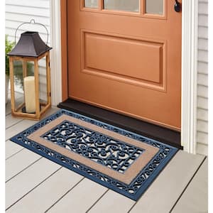 A1HC First Impression Sterling 23 in. x 35 in. Rubber and Coir Door Mat