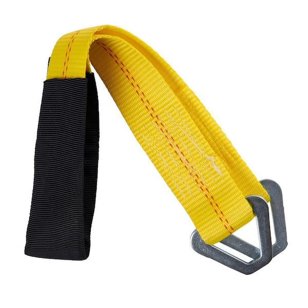 Set of 2-2"x36" Axle Straps Tie Downs Red 3,335lbs Workng Load Limit 