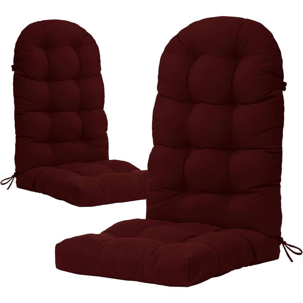 49 in. x 20 in. x 5 in. Burgundy Outdoor Patio Adirondack High Back Chair Cushion(2-Pack) price history on PriceWatchPro