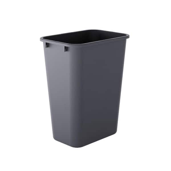 10 Gal. Black Rectangular Office Trash Can