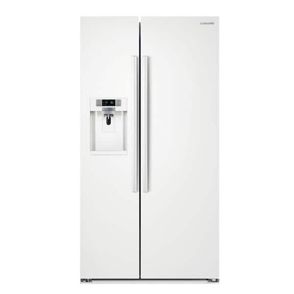 Samsung 22.3 cu. ft. Side by Side Refrigerator in White, Counter Depth
