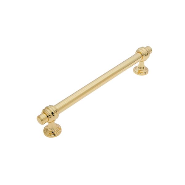 Satin Copper (Rose Gold) Cabinet Hardware Euro Style Bar Handle Pull - 96mm  Hole Centers, 6-3/4 Overall Length (10 Pack) 