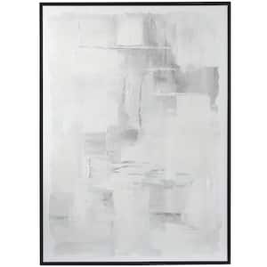 1- Panel Abstract Framed Wall Art with Black Frame 65 in. x 47 in.