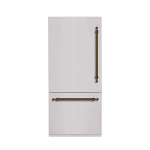 CLASSICO 36 In. Built-In BM36 LH-HINGE - PNL and HDL in STAINLESS STEEL with BRONZE TRIM